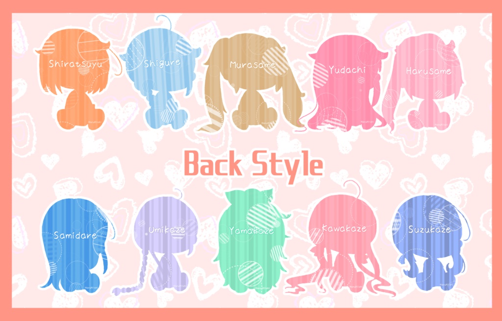 【非公式】白露型おすわりアクリルキーホルダー