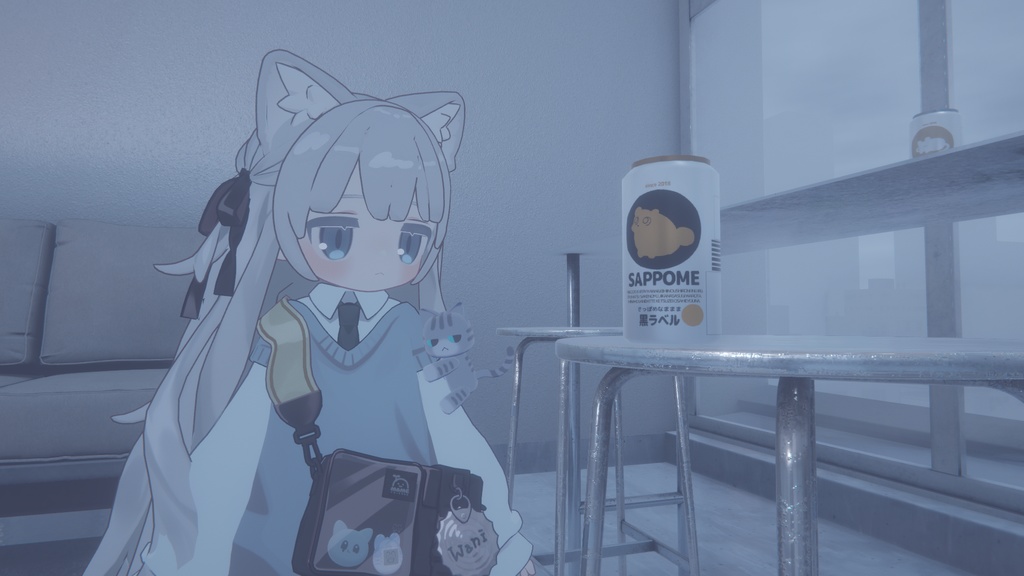 【無料】離れないねこ