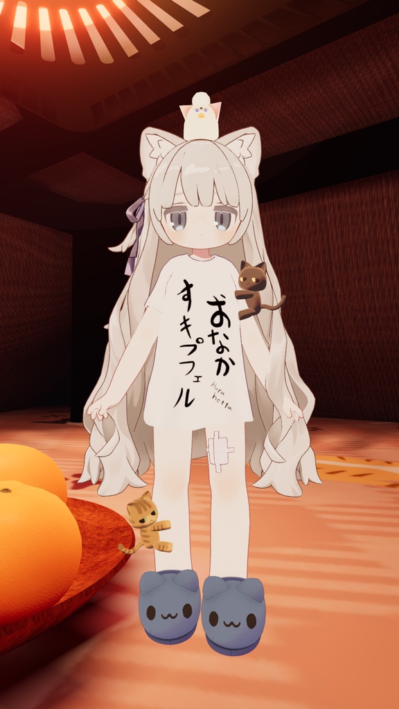 【無料】離れないねこ