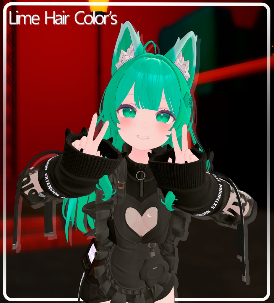 『Hair-Color』-『ライム』-Lime-『7 Colors Pastel』-『Emision』