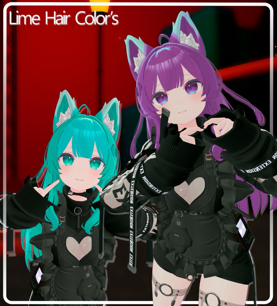 『Hair-Color』-『ライム』-Lime-『7 Colors Pastel』-『Emision』