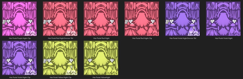 『Hair-Color』-『ライム』-Lime-『7 Colors Pastel』-『Emision』