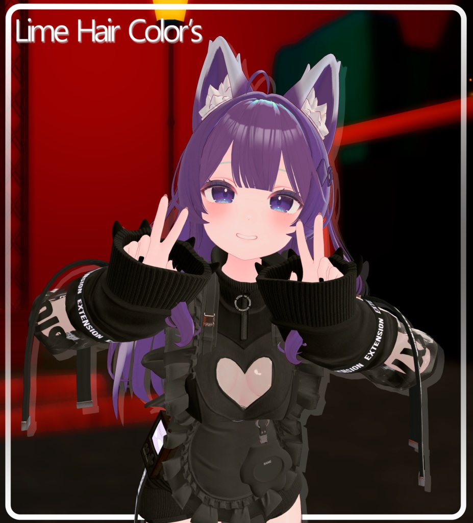 『Hair-Color』-『ライム』-Lime-『7 Colors Pastel』-『Emision』