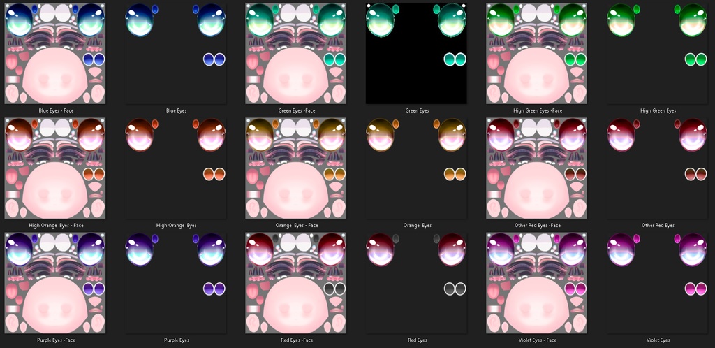 『Eyes-Color』-『ライム』-Lime-『8 Colors Eyes』