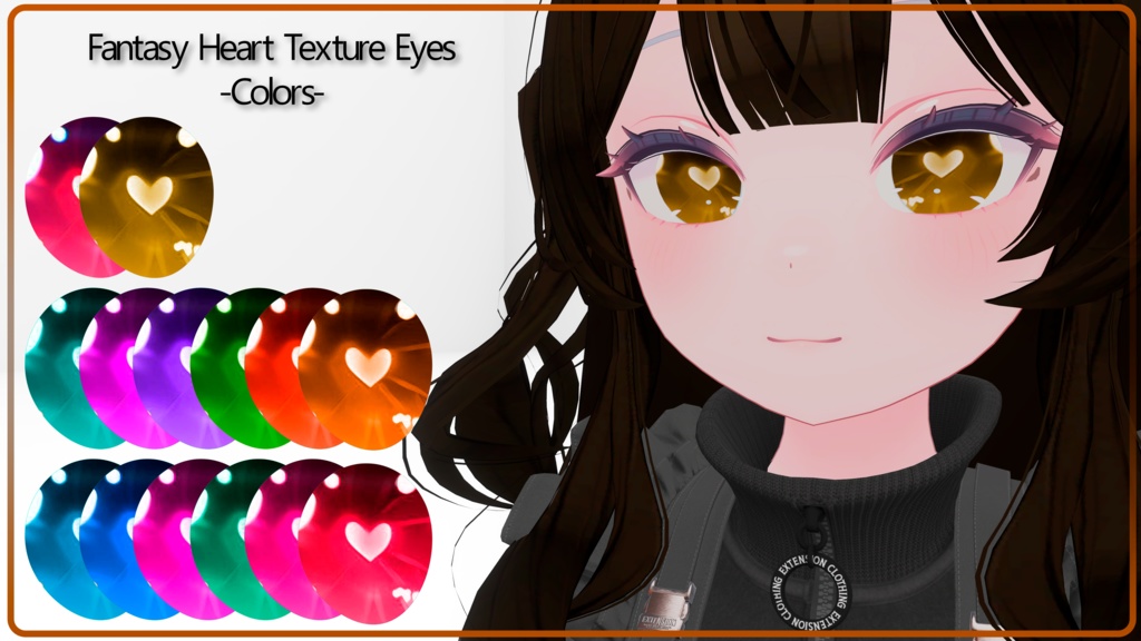 『Fantasy Heart-Eyes-Texture 』-『ライム』-Lime-『15 Texture Eyes』