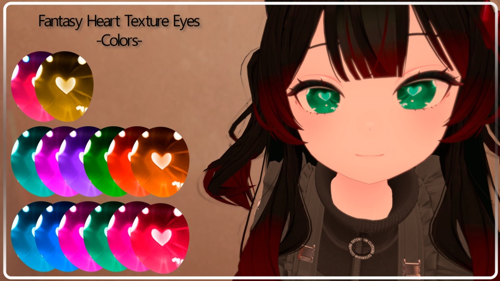 『Fantasy Heart-Eyes-Texture 』-『ライム』-Lime-『15 Texture Eyes』
