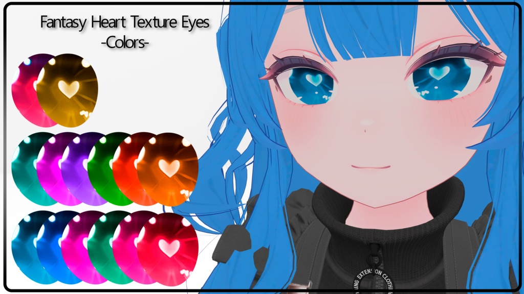 『Fantasy Heart-Eyes-Texture 』-『ライム』-Lime-『15 Texture Eyes』