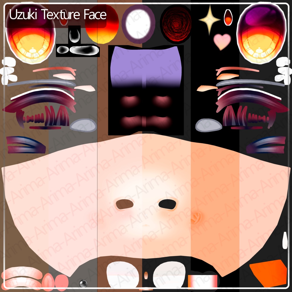 『Body-Face Texture』-『卯月』-Uzuki-『11 Color's 』