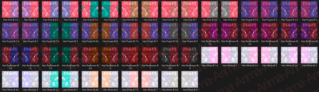 『Bi Colors HairTexture』-『卯月』-Uzuki-『154 Color's 』