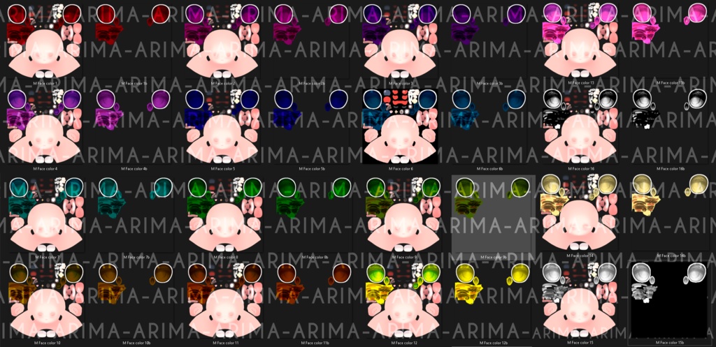 『Hair+Makeup-Color's』-『マヌカ』-Manuka-『16 Color's 』