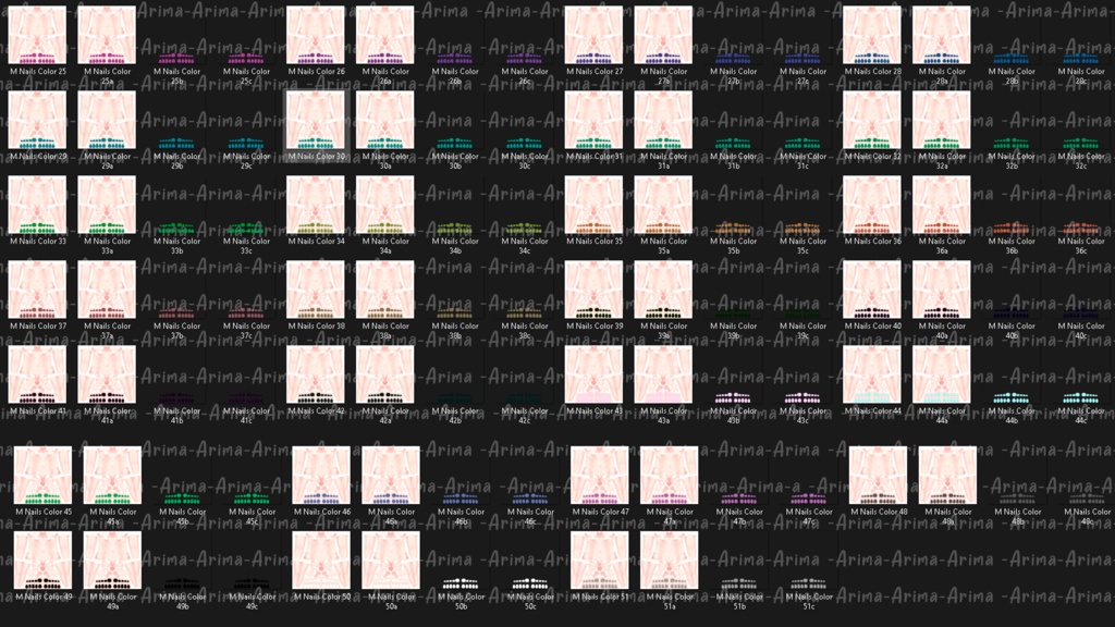 『Nail's Texture Color's』-『マヌカ』-Manuka-『50 Color's 』