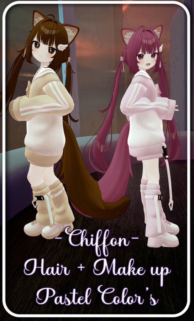 『Pastel Color's Hair+Make up』-『シフォン』-Chiffon-『17 Color's 』