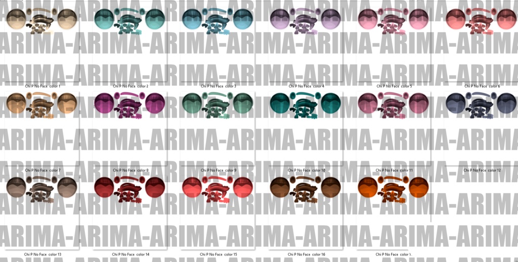 『Pastel Color's Hair+Make up』-『シフォン』-Chiffon-『17 Color's 』