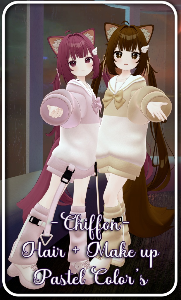 『Pastel Color's Hair+Make up』-『シフォン』-Chiffon-『17 Color's 』