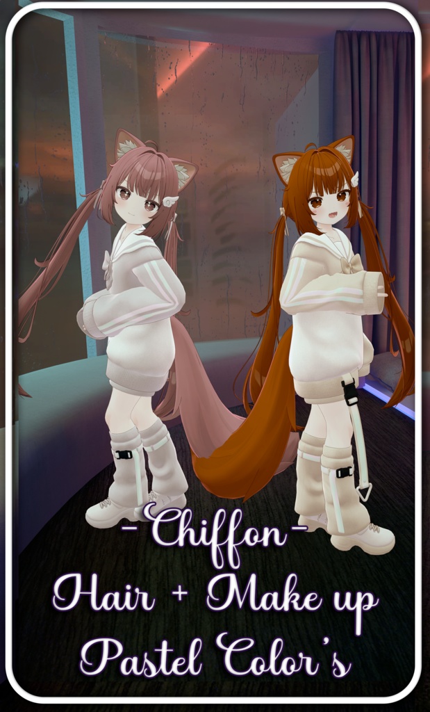 『Pastel Color's Hair+Make up』-『シフォン』-Chiffon-『17 Color's 』