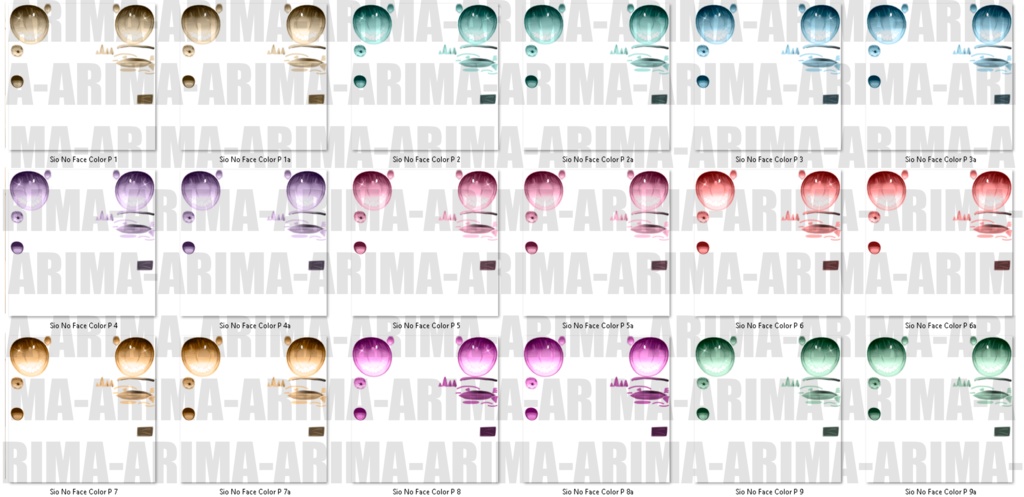 『Pastel Color's Hair+Make up 』-『しお』-Sio-『16 Color's 』