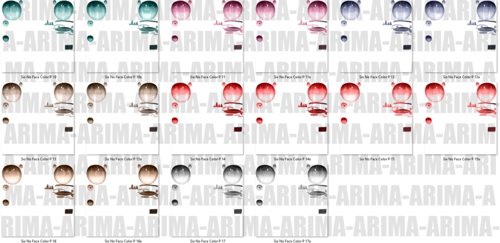 『Pastel Color's Hair+Make up 』-『しお』-Sio-『16 Color's 』