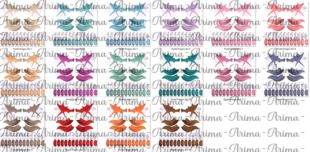 『Hair+Makeup- Pastel Color's』-『愛莉』-Airi-『16 Color's 』