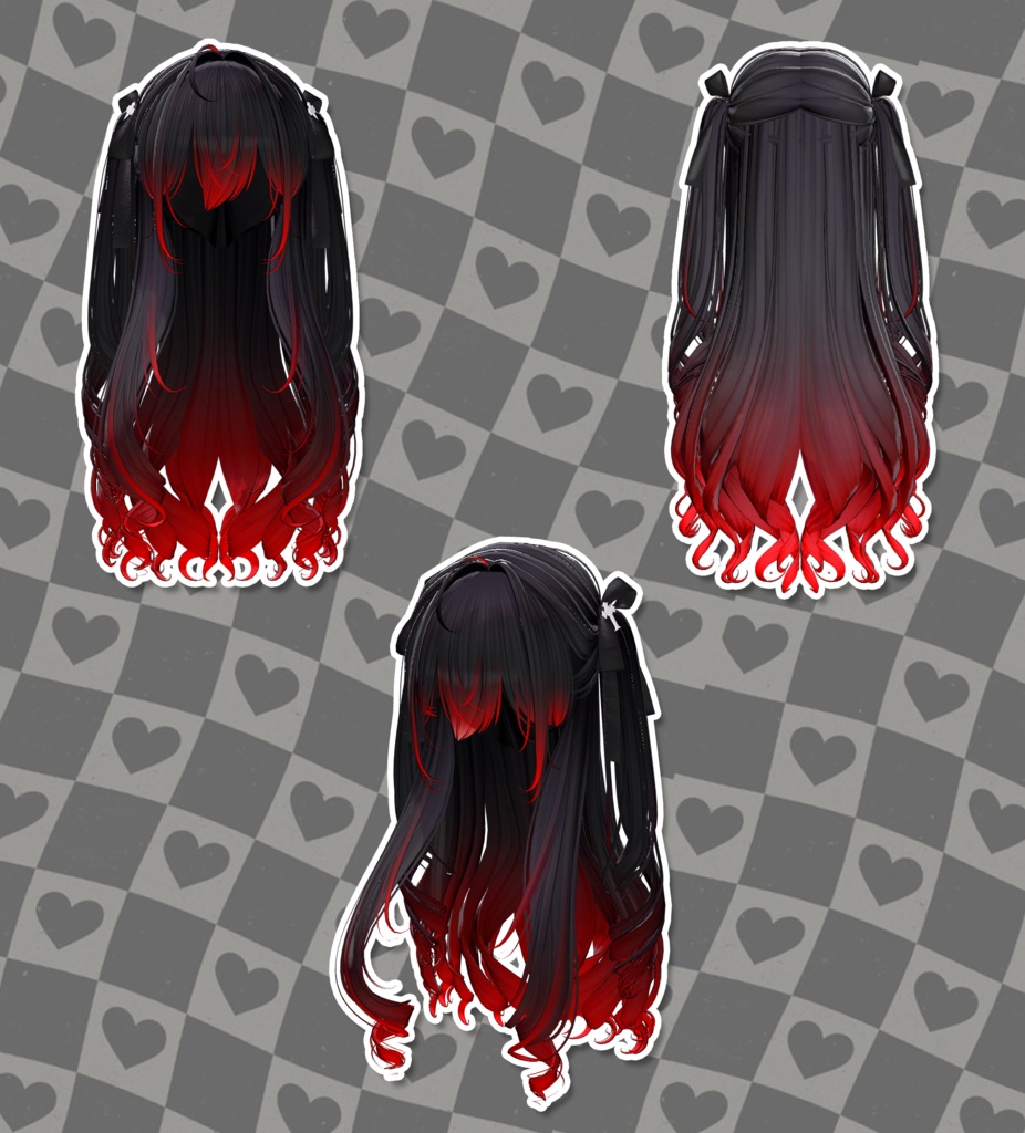 『Highlights』-『-Lilith Two Side Twin Tail Hair』-『GLAY Unknown 』