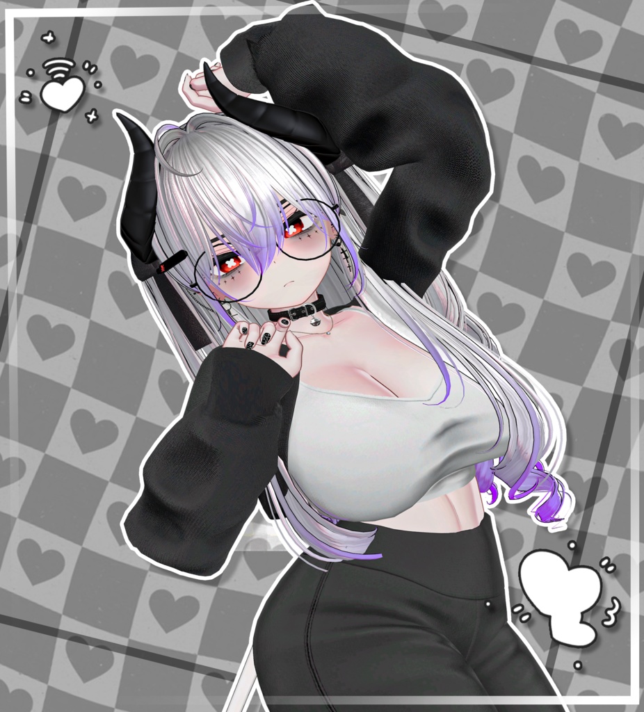 『Highlights』-『-Lilith Two Side Twin Tail Hair』-『GLAY Unknown 』