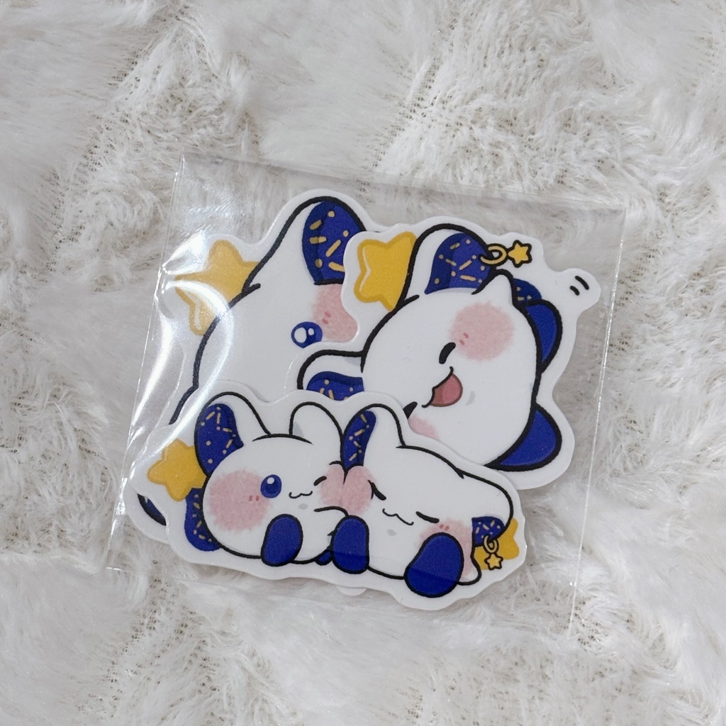 らぷぷ クリアステッカー 3種セット