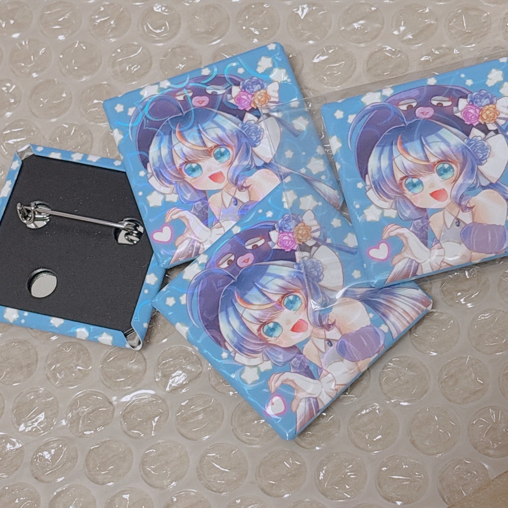 【音街ウナ】スクエア缶バッジ