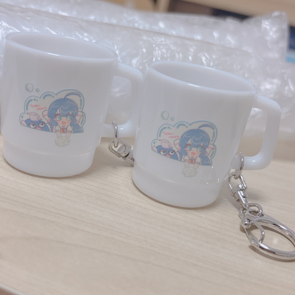 【音街ウナ】ミニプラスチックマグカップキーホルダー