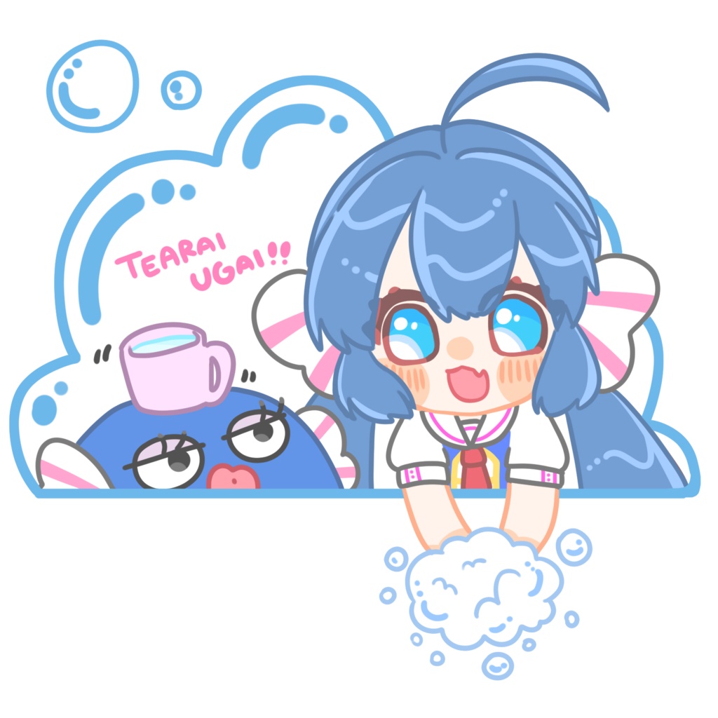 【音街ウナ】ミニプラスチックマグカップキーホルダー