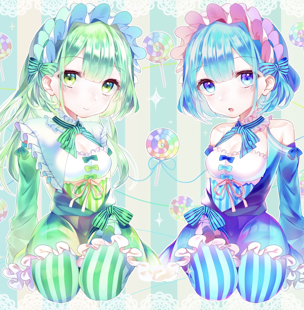 🍭の四角い缶バッヂ