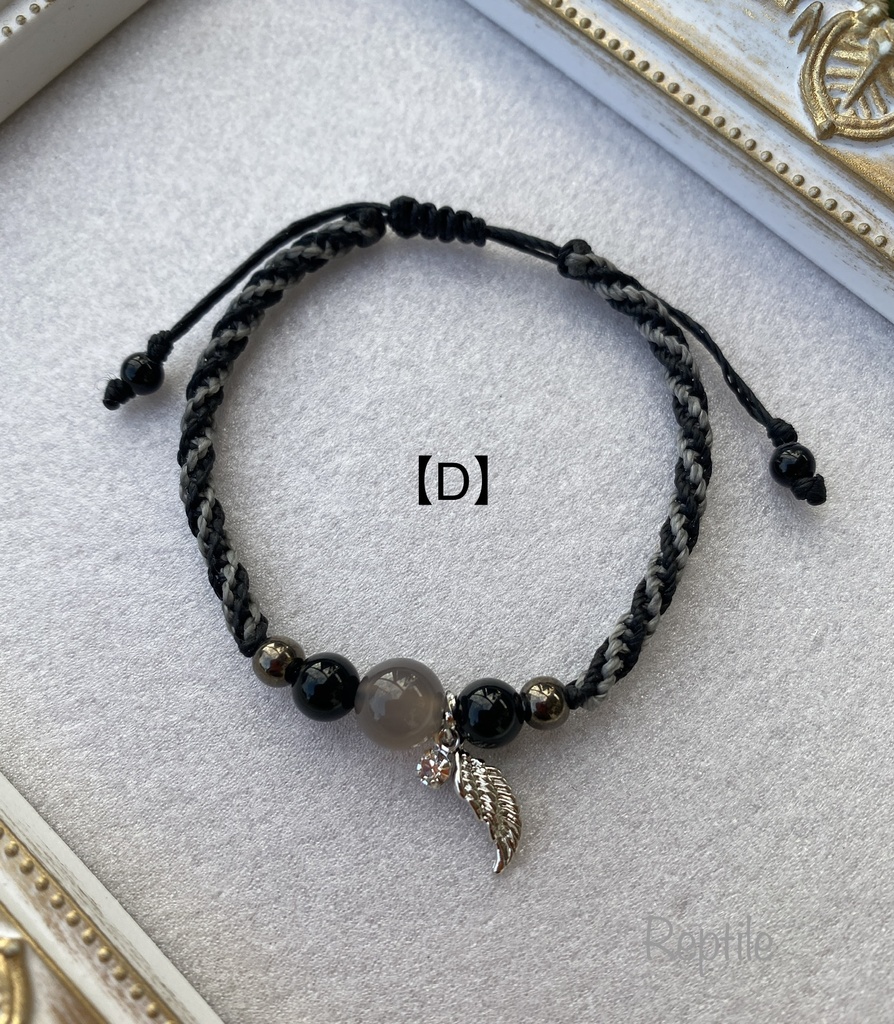 灰黒色★ブレスレット