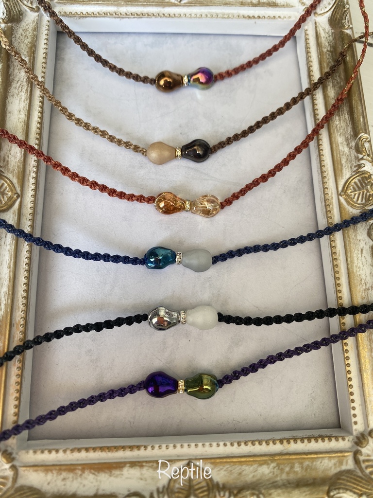 スカルリボン★ブレスレット