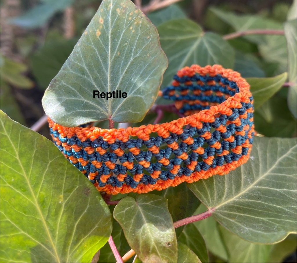 2色編みオーダーブレスレット