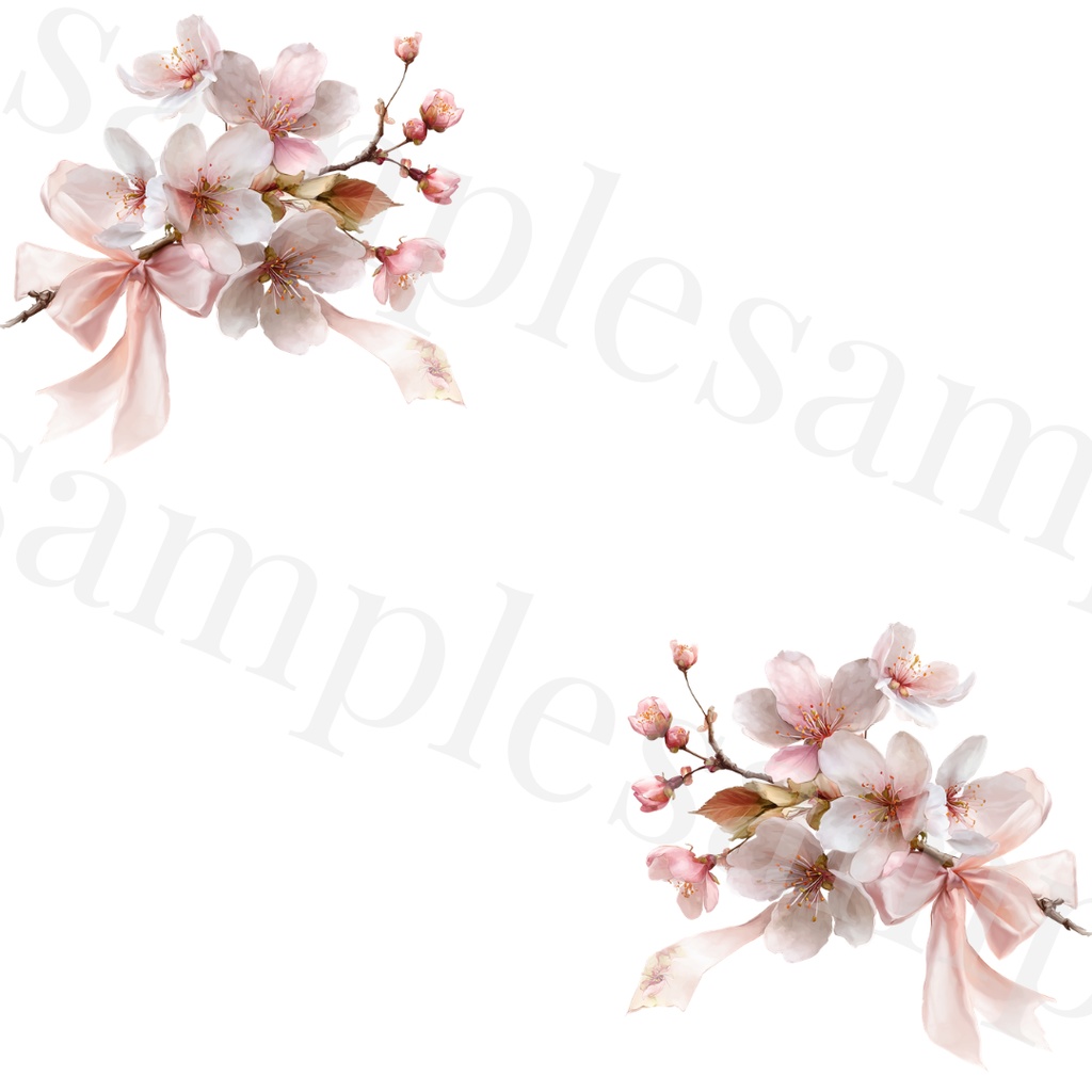 🌸Sakura Corner Clipart Set 20 Designs🌸
