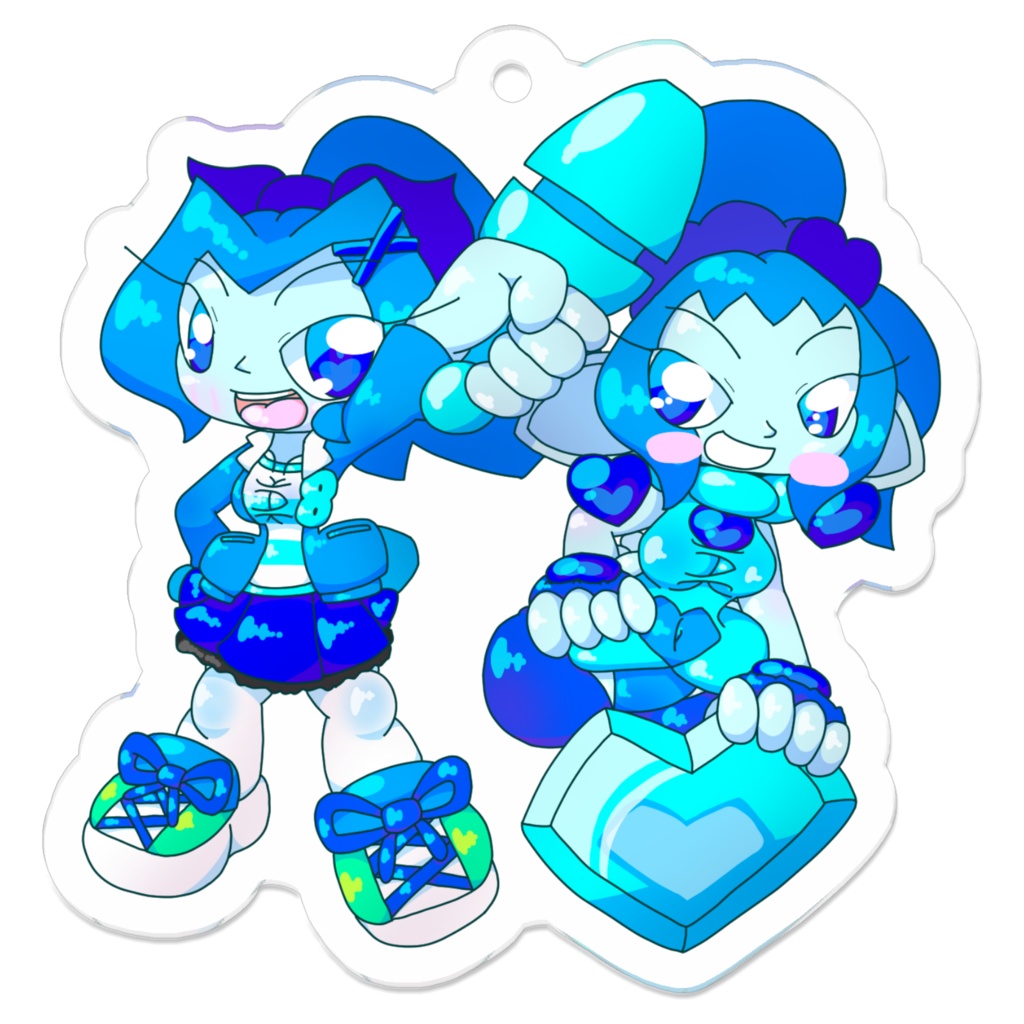 【アクリルキーホルダー】柴谷冷美&ダイヤモンド・シヴァ 50×50(mm)アクリルキーホルダー