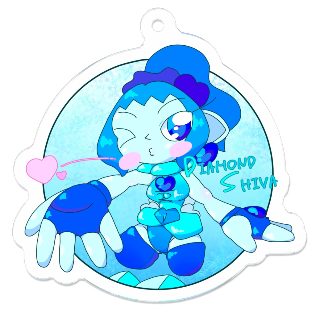 【アクリルキーホルダー】柴谷冷美&ダイヤモンド・シヴァ 50×50(mm)アクリルキーホルダー