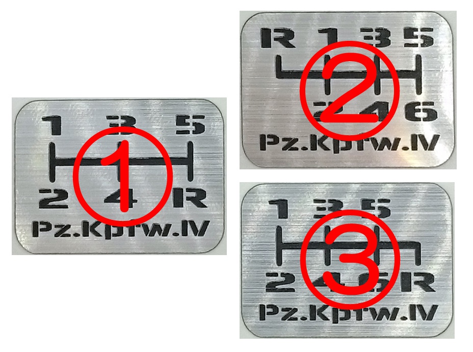 Ⅳ号戦車シフトノブ シフトマーク