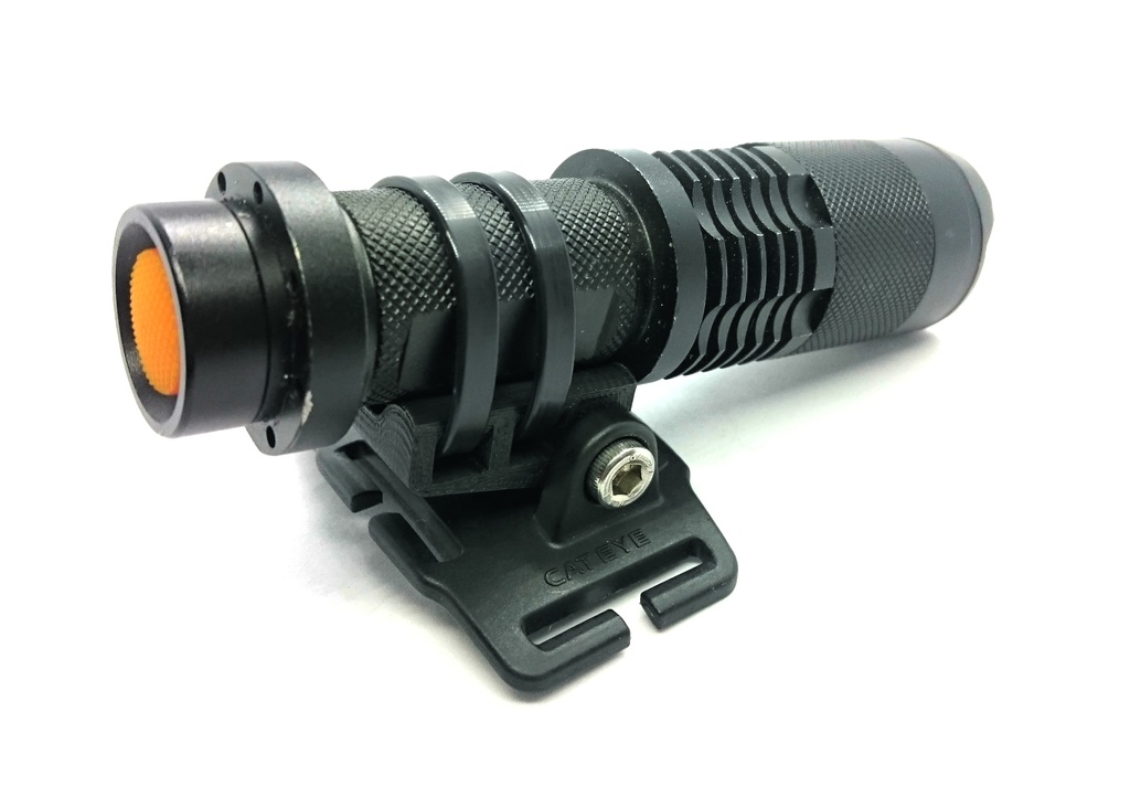 CATEYE(キャットアイ)ヘルメットブラケット用汎用ライトアタッチメント