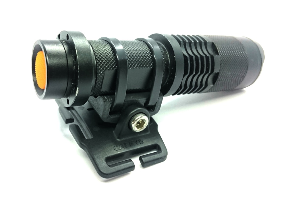 CATEYE(キャットアイ)ヘルメットブラケット用汎用ライトアタッチメント