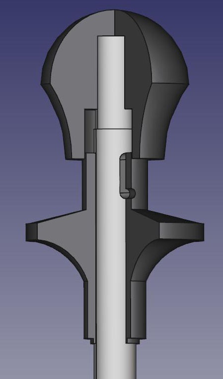 スバル6MT専用Ⅳ号戦車シフトノブ