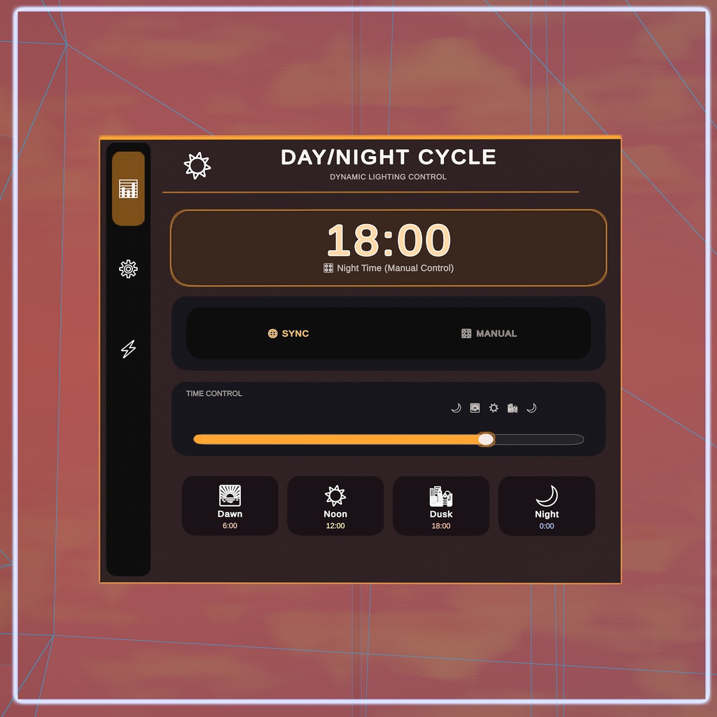 【VRChat】 Remedy Day Night System (Time Control & Sync)