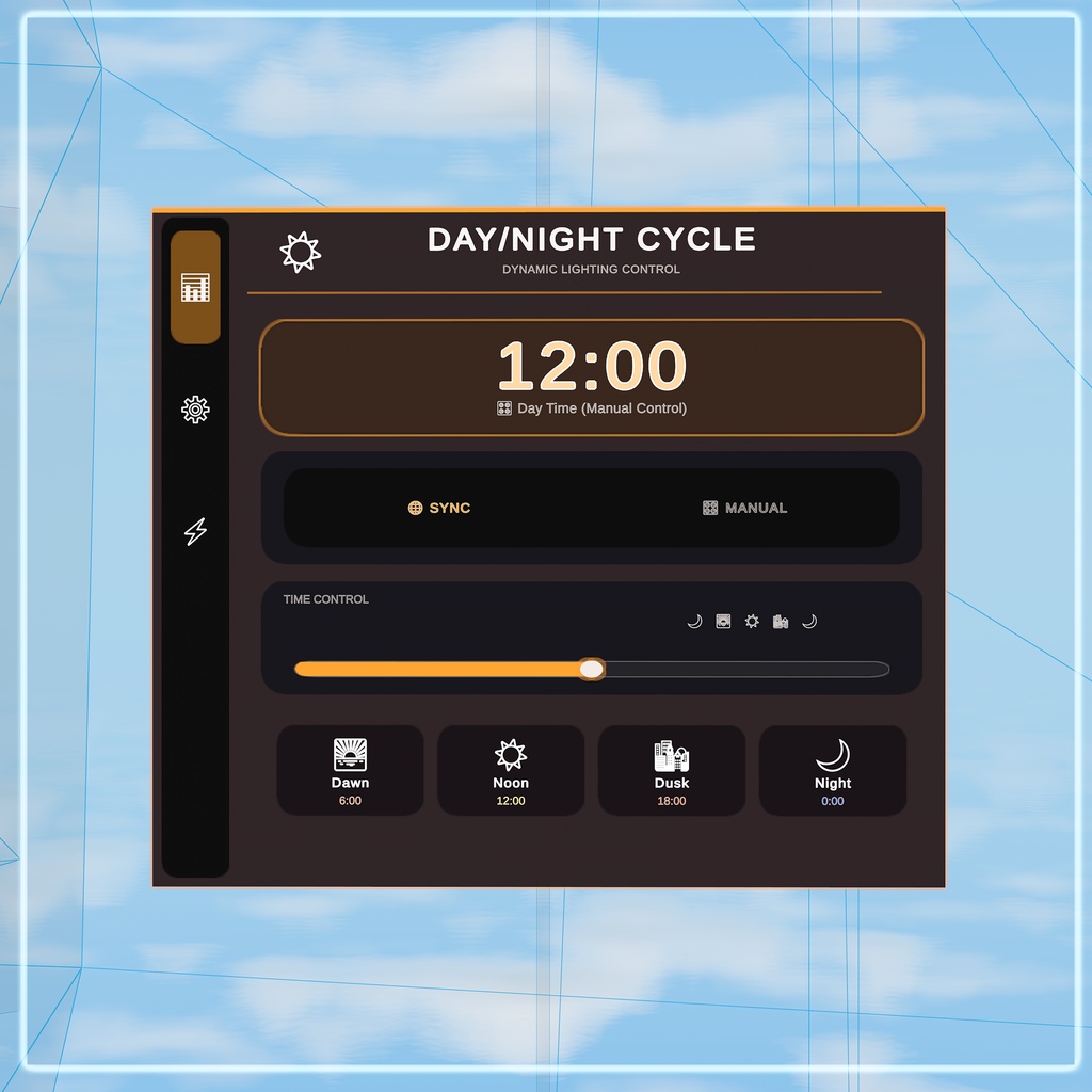 【VRChat】 Remedy Day Night System (Time Control & Sync)