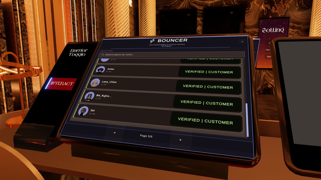 【VRChat】 Bouncer System