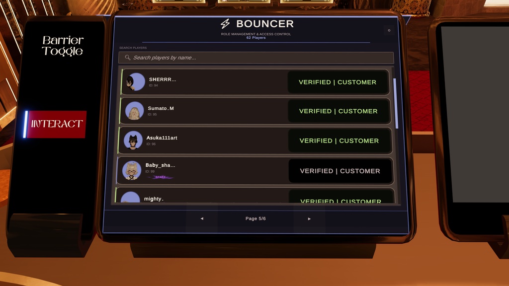 【VRChat】 Bouncer System