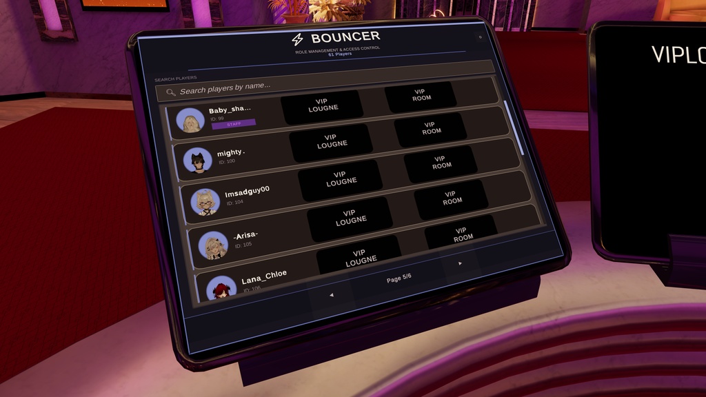 【VRChat】 Bouncer System