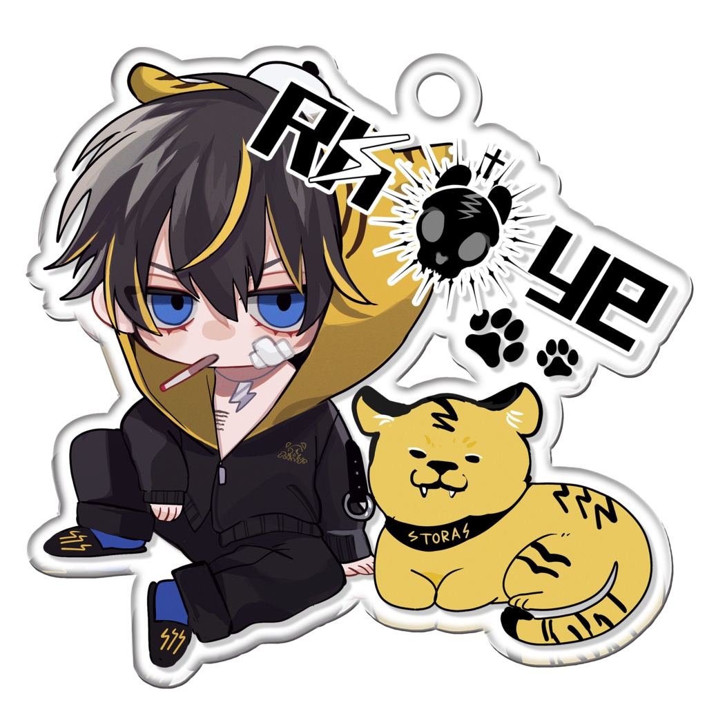 R⚡︎yeアクリルキーホルダー