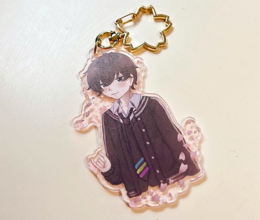 🏫📚桜アクリルキーホルダー