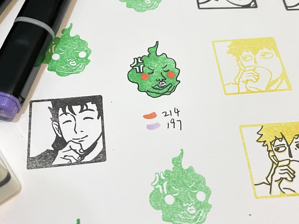 【販売中】【ニ次創作】モブサイコ100 ˗ˋˏ♡ˎˊ˗ 印鑑セット/単品