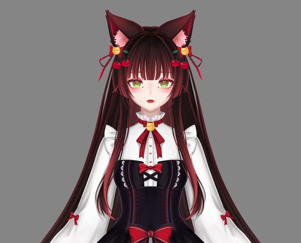 Live2d model ♥Cherry Noir♥🍒チェリー・ノワール (Cherī Nowāru)