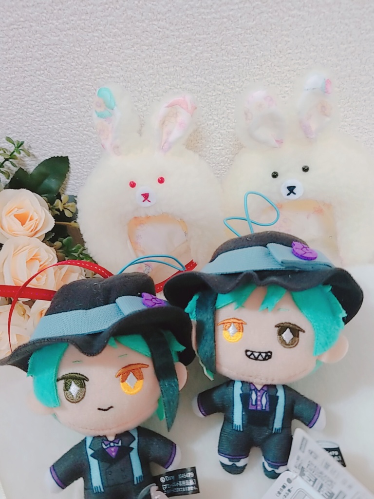 白うさぎ🐰 赤眼 ぬい服 ケープ