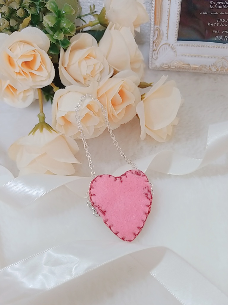 ふわふわ桜うさぎ🌸🐰✕ピンクレースリボン🎀 ビーズリング💎 ハート薔薇ポシェット付き🌹